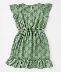Girls - Floral Lace Overlay Dress
