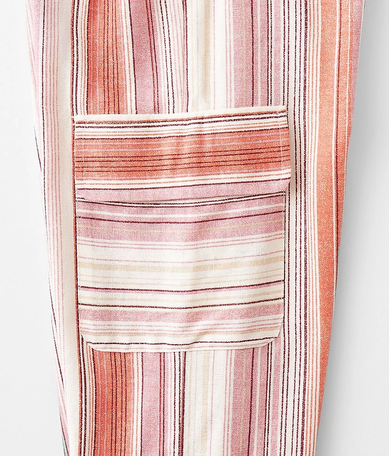 Girls - Striped Cargo Jogger