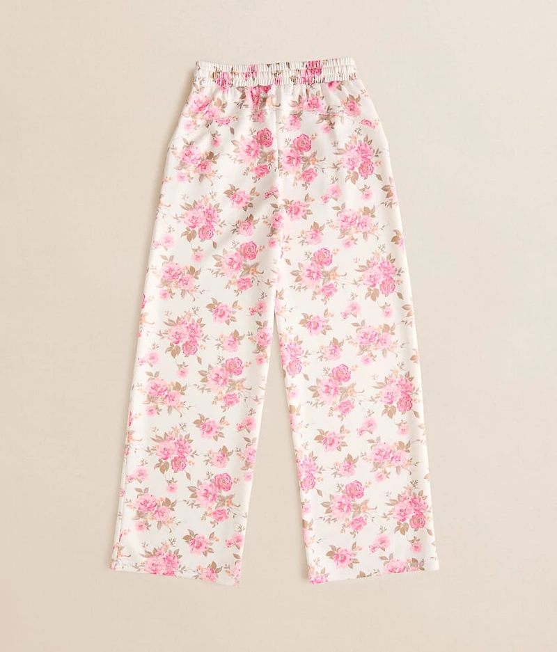 Girls - Floral Wide Leg Pant
