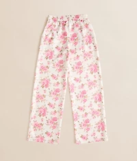 Girls - Floral Wide Leg Pant