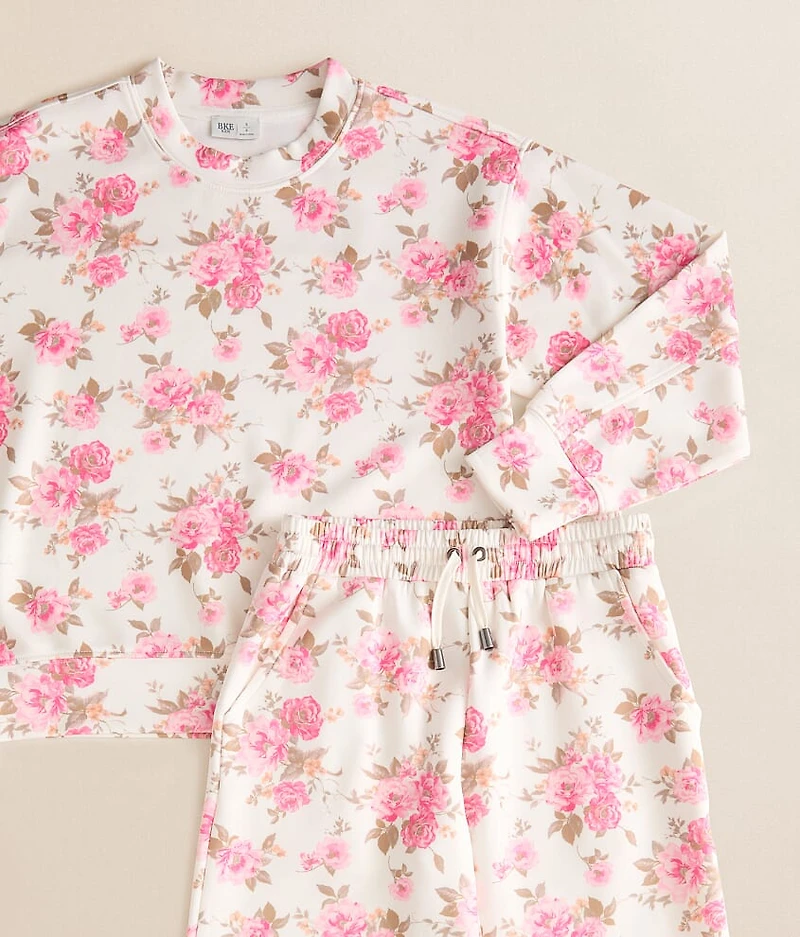 Girls - Floral Wide Leg Pant