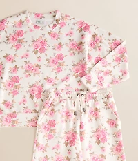 Girls - Floral Wide Leg Pant