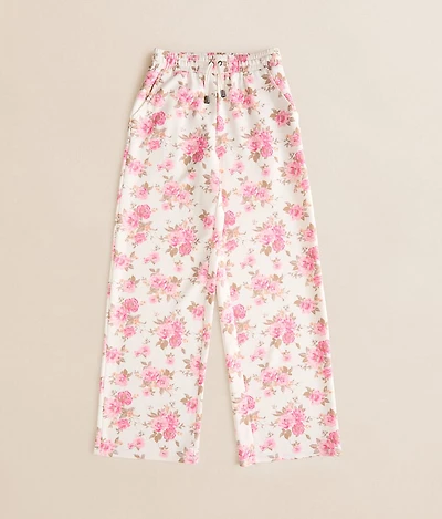 Girls - Floral Wide Leg Pant