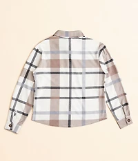Girls - Plaid Knit Shirt