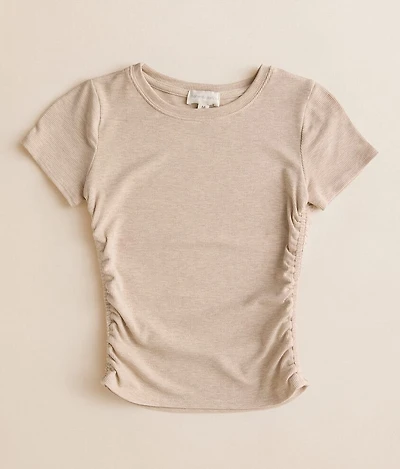 Girls- Honey & Sparkle Ruched T-Shirt