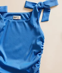 Girls - Ruched Rib Knit Tank Top