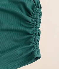 Girls - Ruched Rib Knit Tank Top