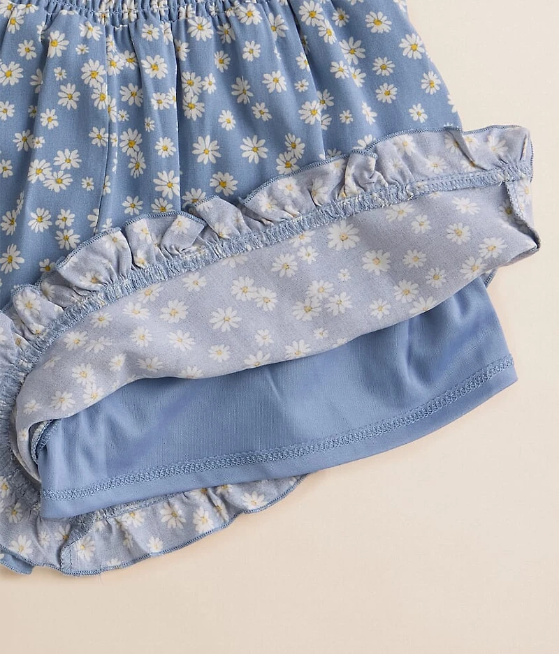 Girls - Floral Ruffle Short
