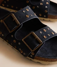 Maze Studded Leather Sandal