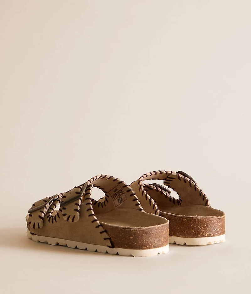 Mode Whipstitch Leather Sandal
