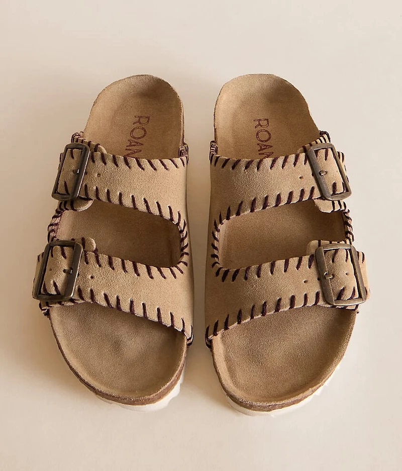 Mode Whipstitch Leather Sandal