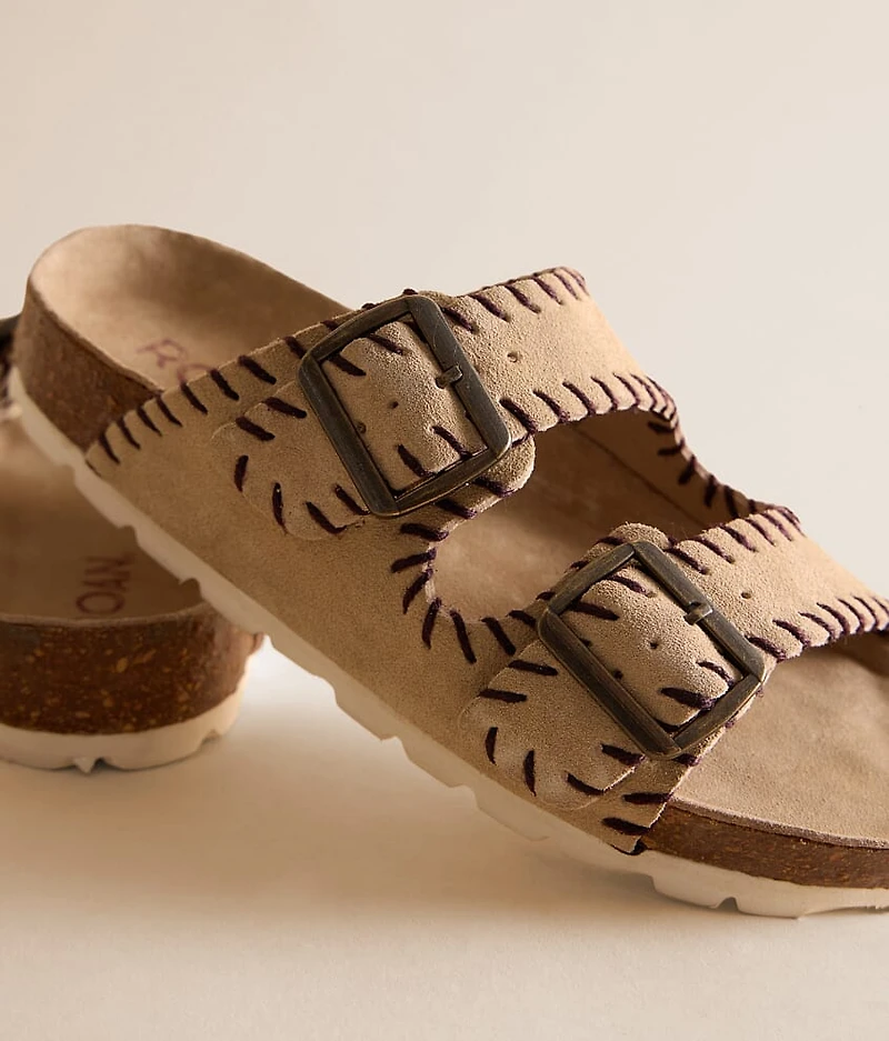 Mode Whipstitch Leather Sandal