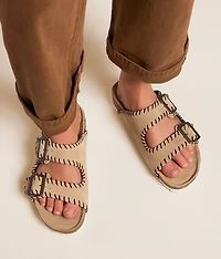 Mode Whipstitch Leather Sandal