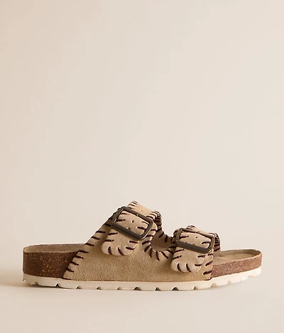 Mode Whipstitch Leather Sandal