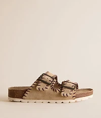 Mode Whipstitch Leather Sandal