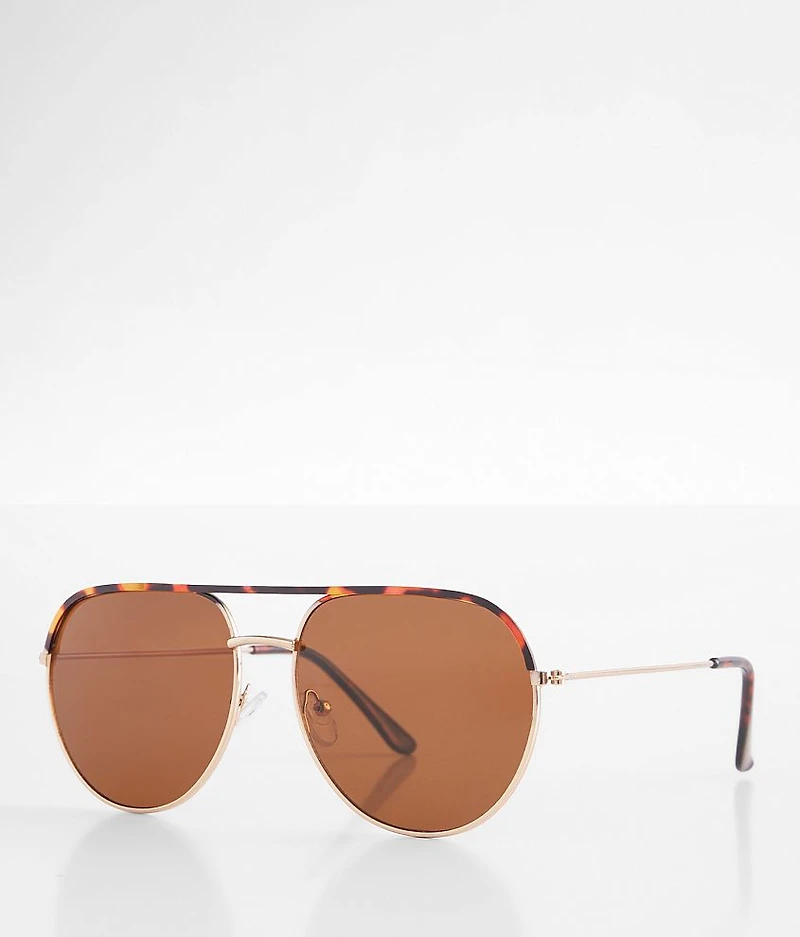 Tort Aviator Sunglasses