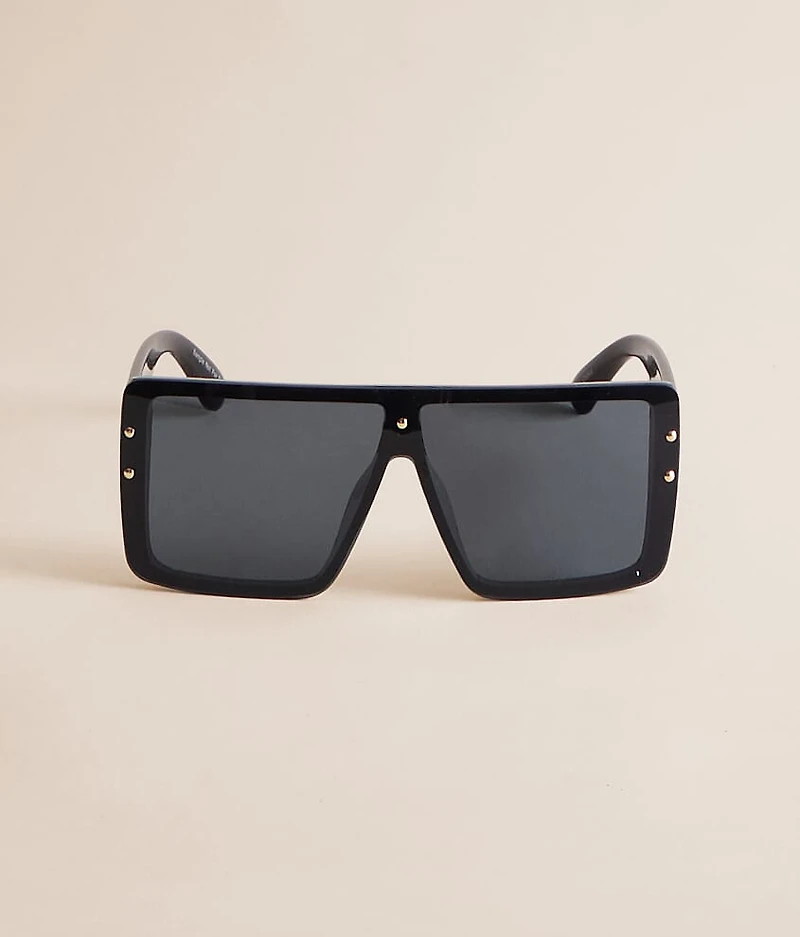 Studded Shield Sunglasses