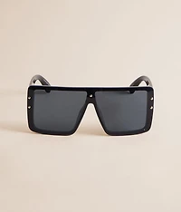 Studded Shield Sunglasses