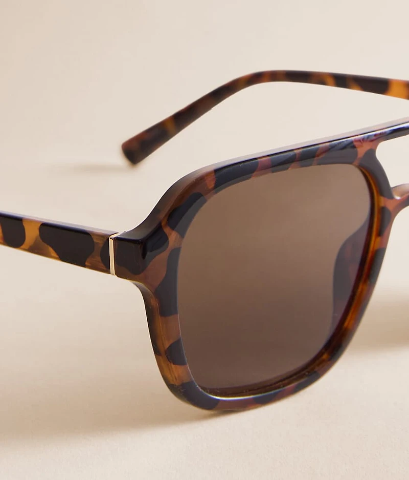 Tort Aviator Sunglasses