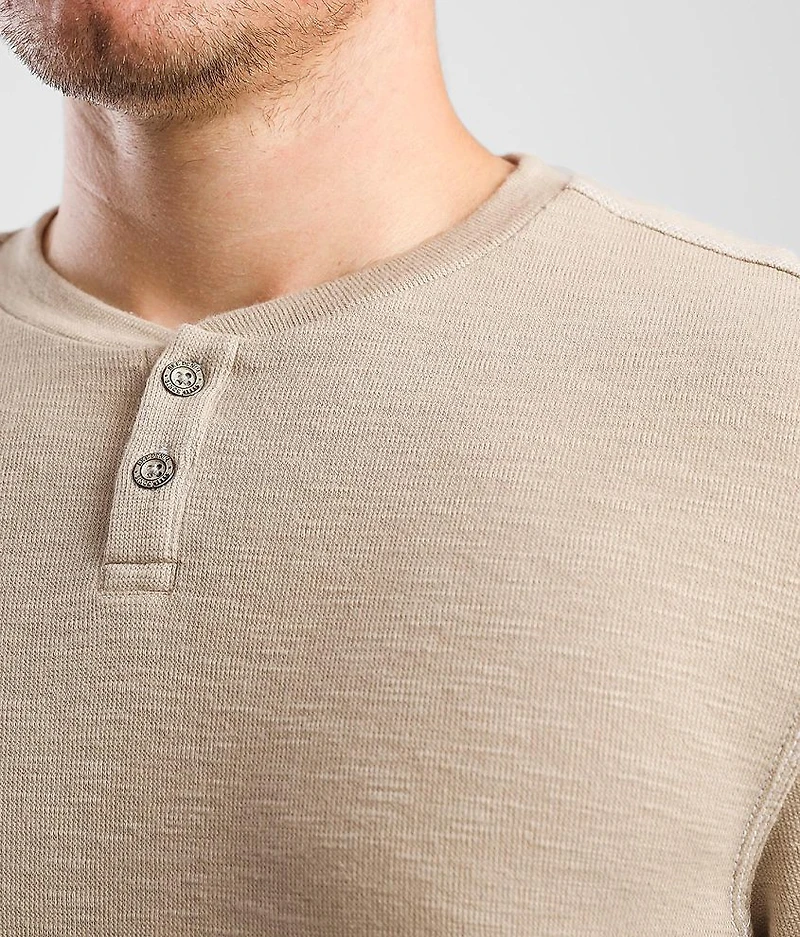 Slub Knit Henley