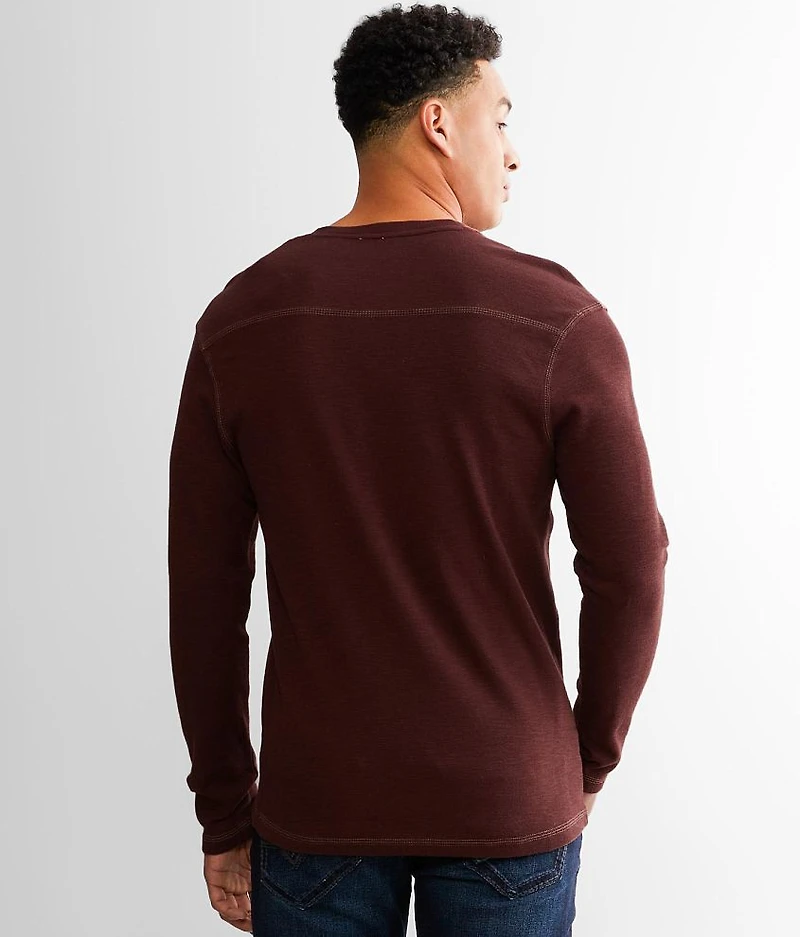 Slub Knit Henley