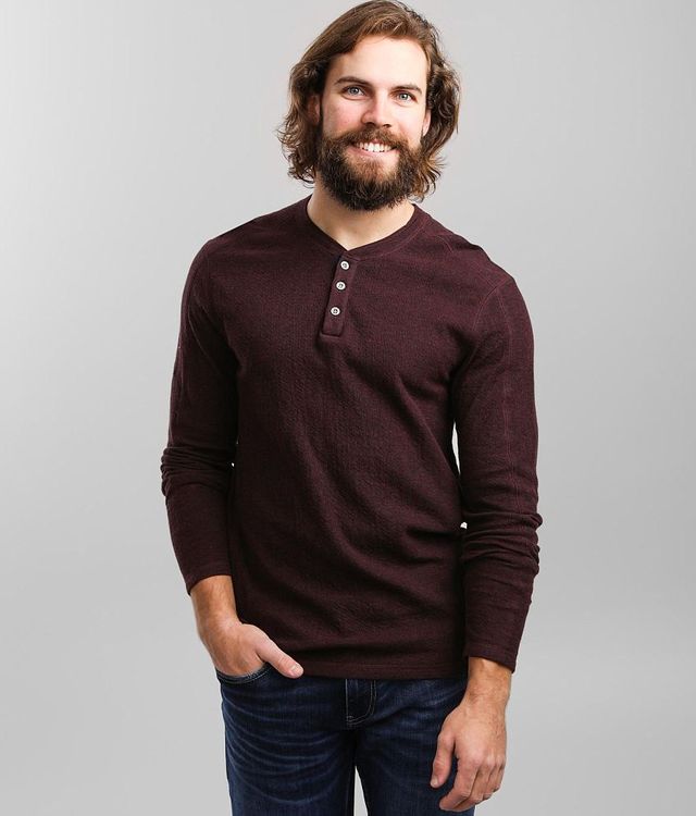 BKE Micro Ribbed Knit Henley