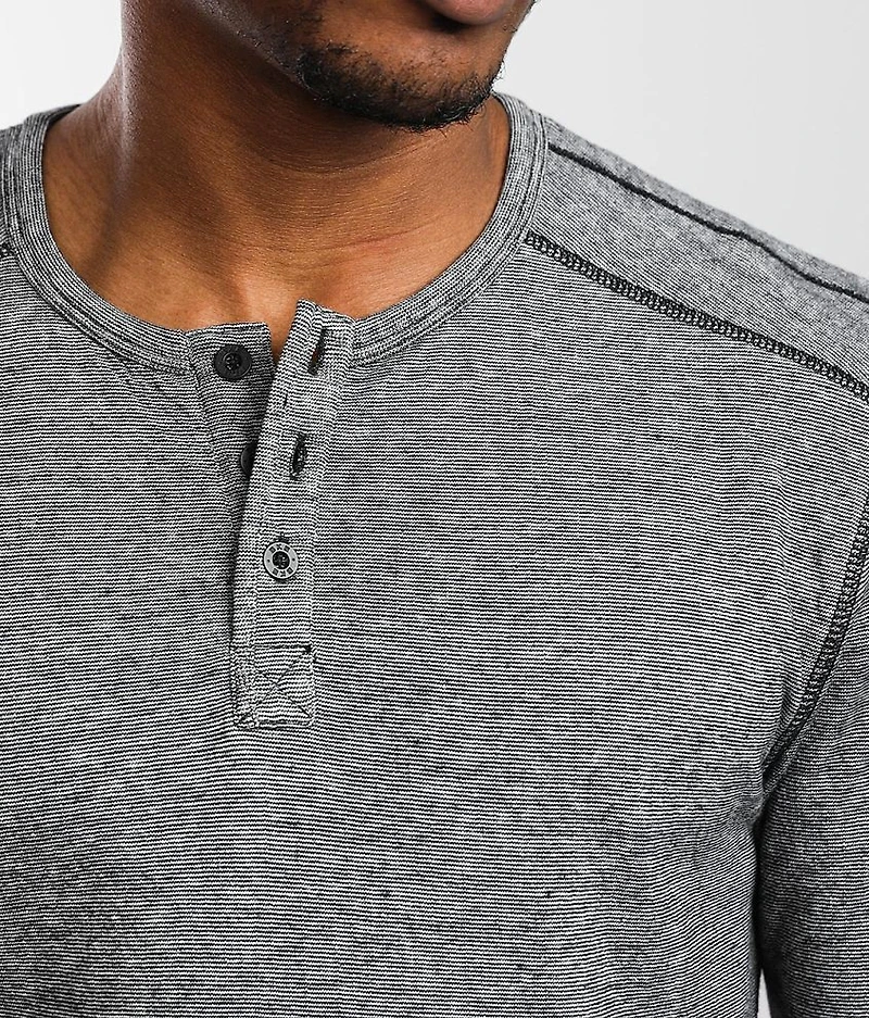 Marled Knit Henley