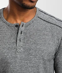 Marled Knit Henley