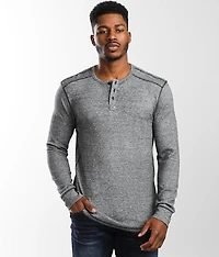 Marled Knit Henley