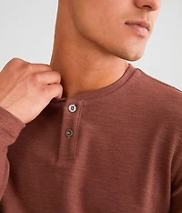 Slub Knit Henley