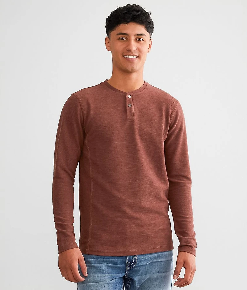 Slub Knit Henley