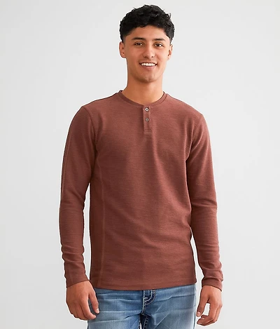 Slub Knit Henley