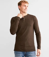 Slub Knit Henley