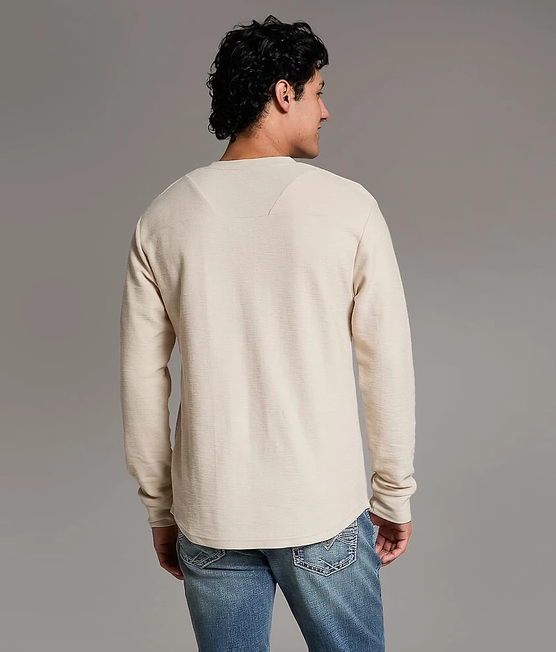 Slub Knit Henley