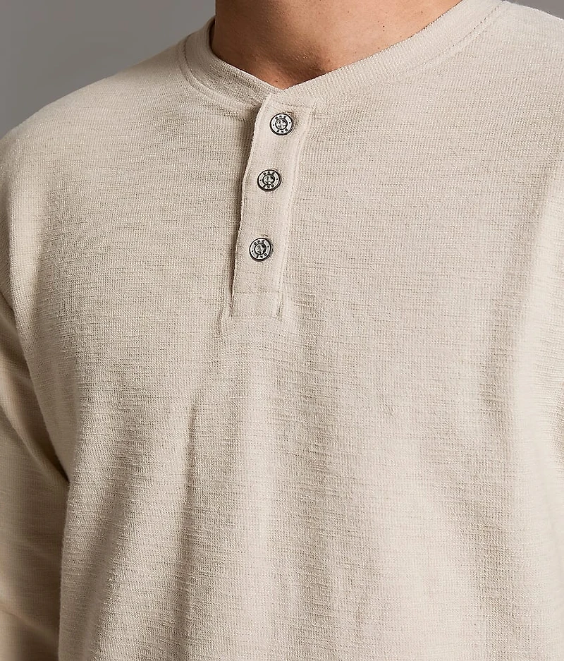Slub Knit Henley