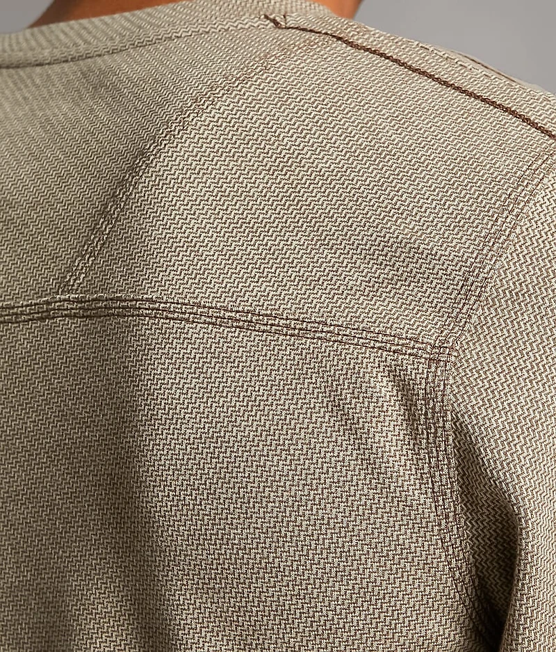 Jacquard Henley