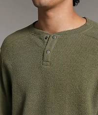 Pieced Snap Henley