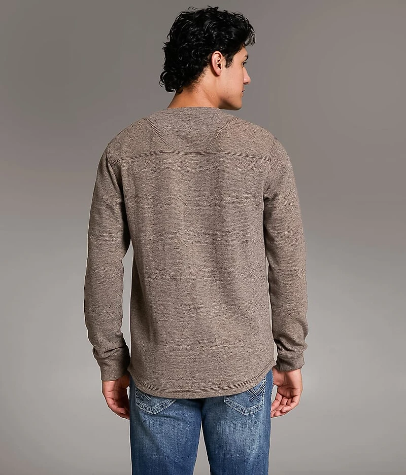 Marled Snap Henley