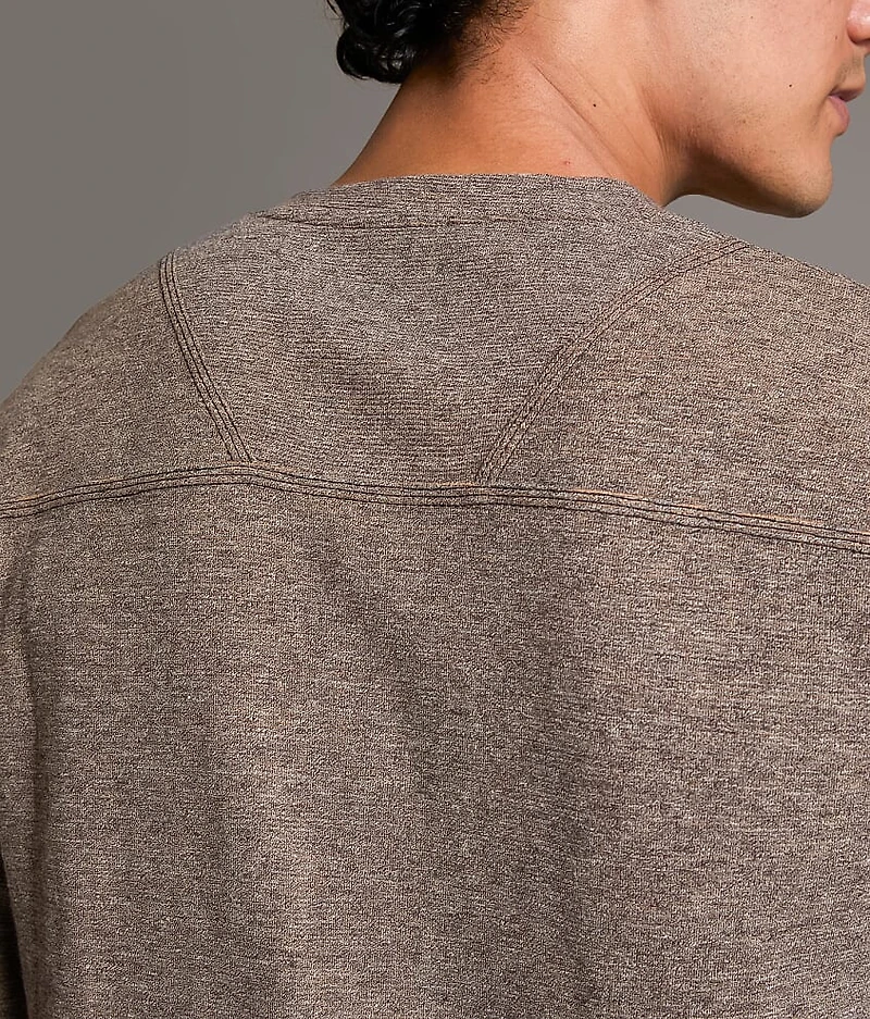 Marled Snap Henley