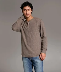 Marled Snap Henley