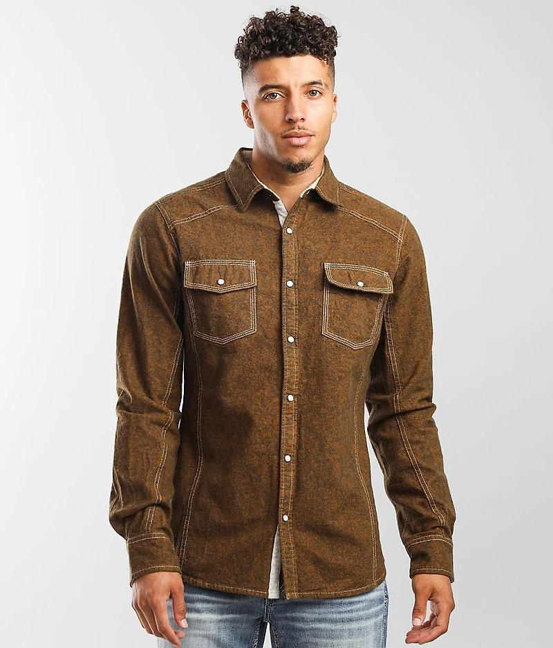 Brushed Woven Tailored Shirt