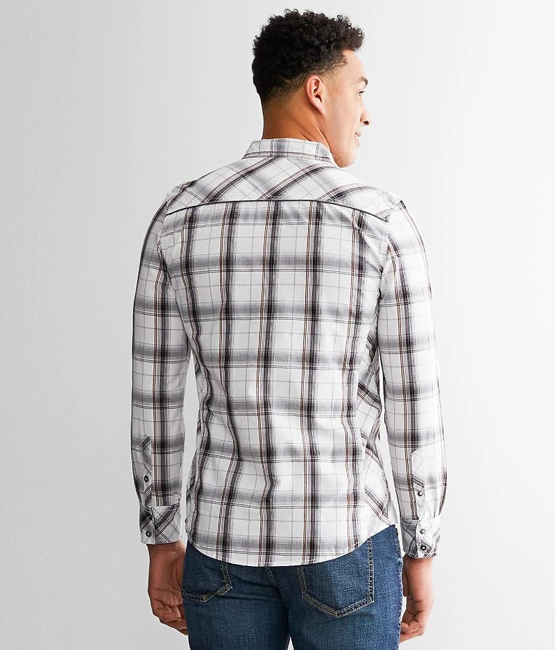 Plaid Tailored Stretch Shirt