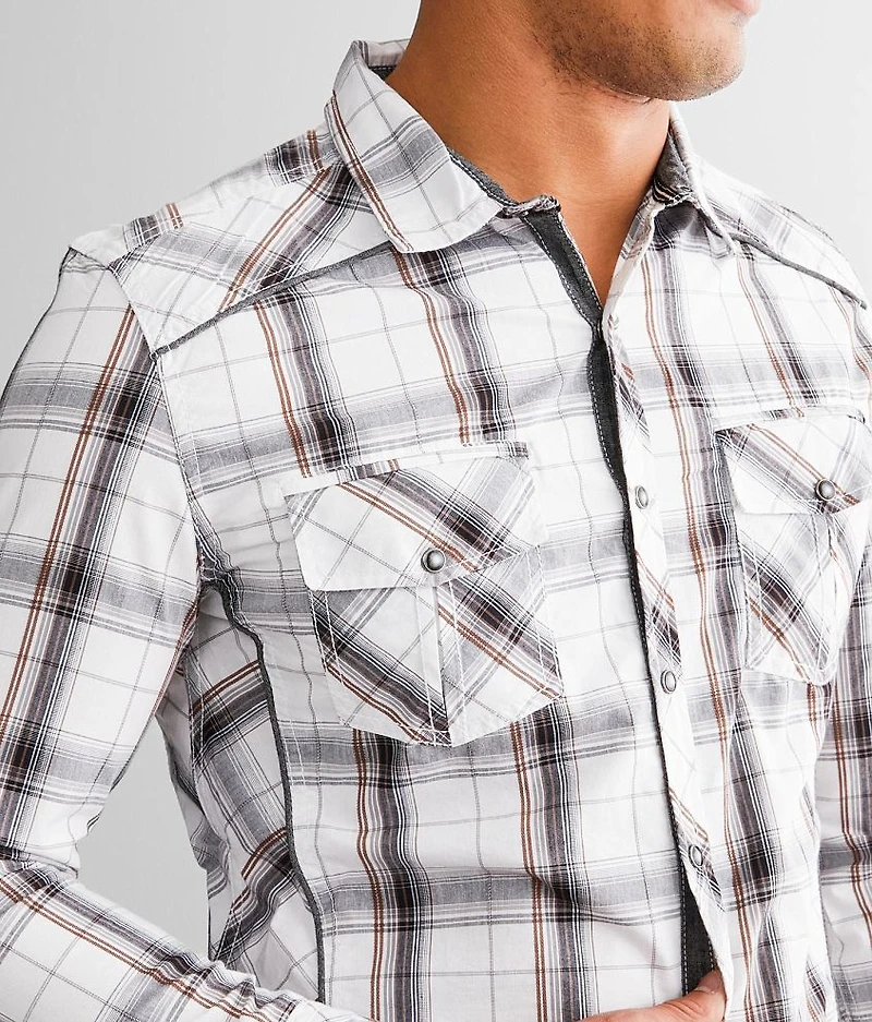 Plaid Tailored Stretch Shirt