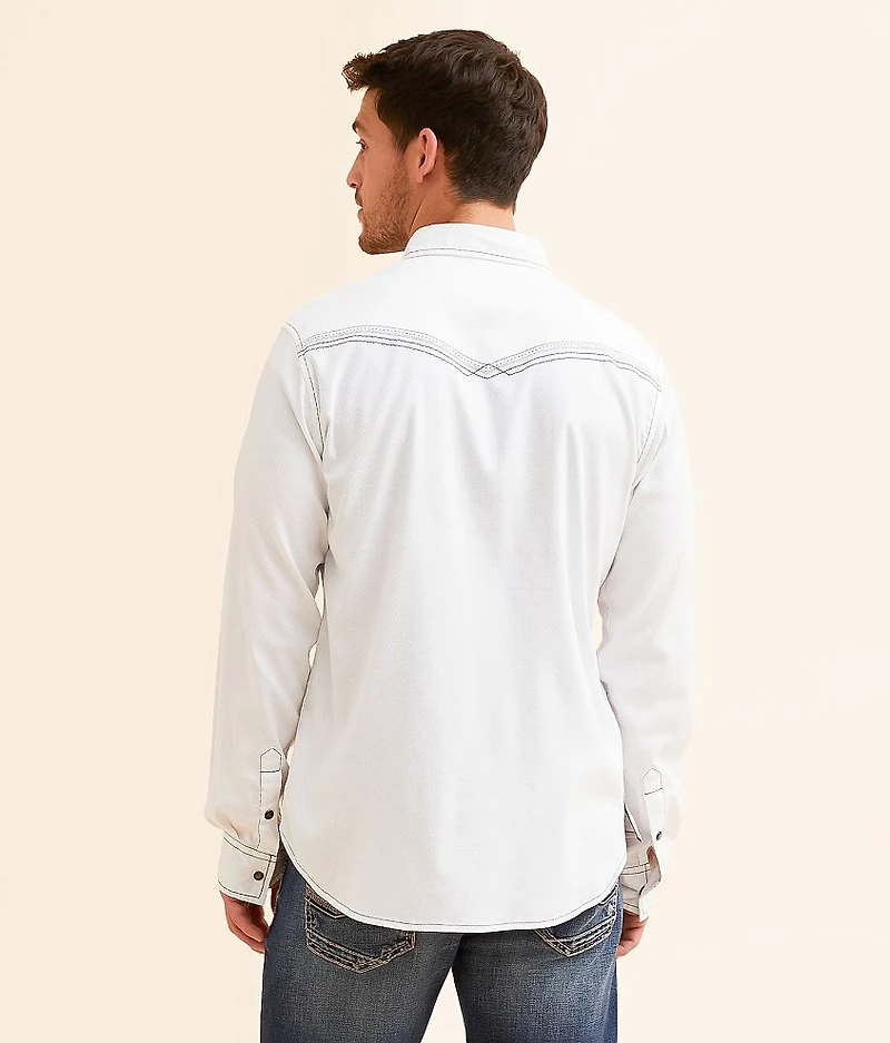 Embroidered Athletic Stretch Shirt