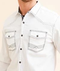 Embroidered Athletic Stretch Shirt