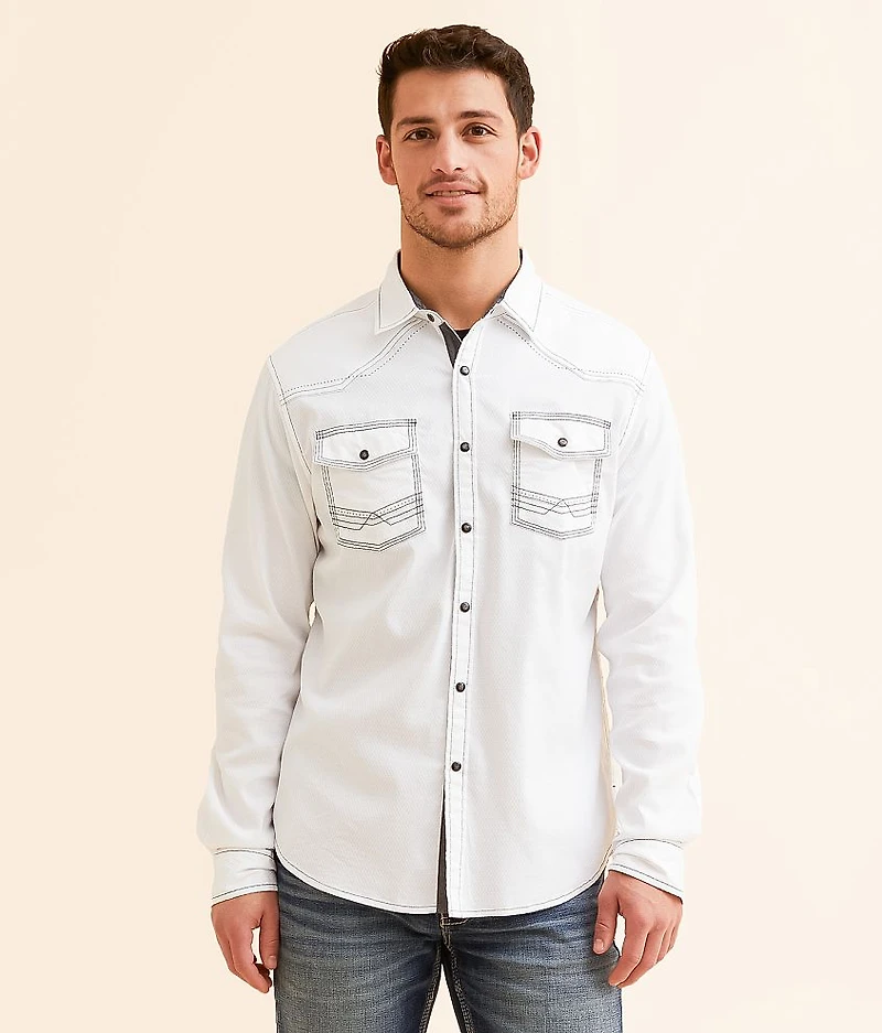 Embroidered Athletic Stretch Shirt