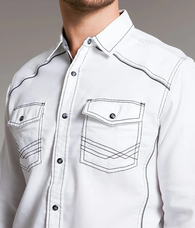 Embroidered Standard Stretch Shirt