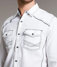 Embroidered Standard Stretch Shirt