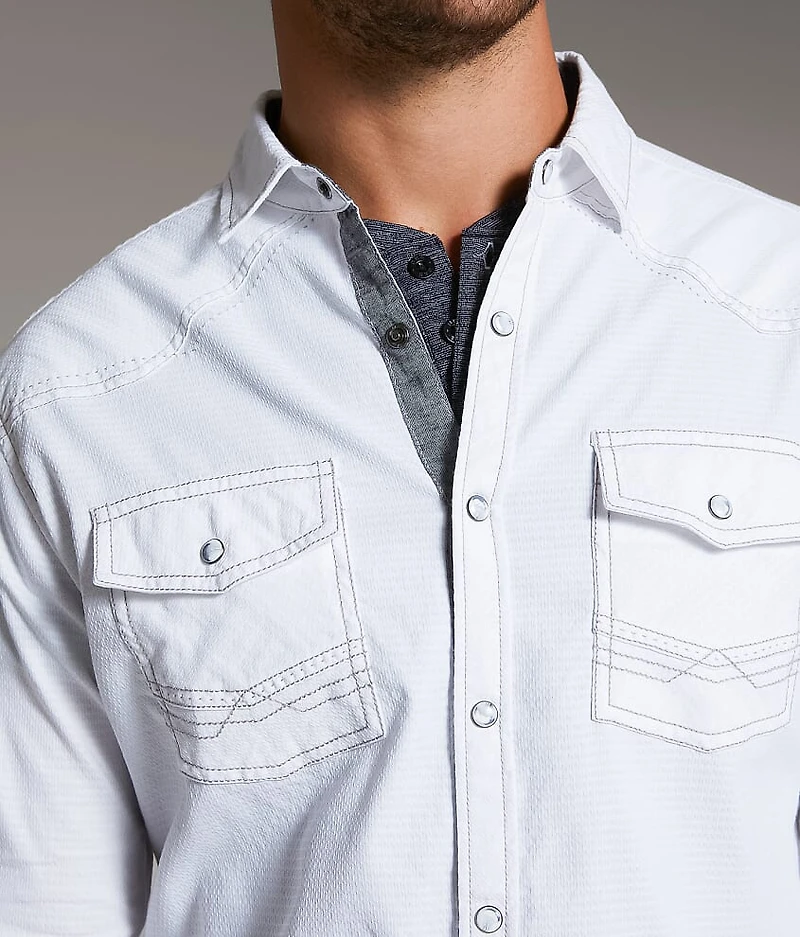 Textured Athletic Stretch Shirt
