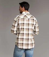 Textured Plaid Athletic Shirt